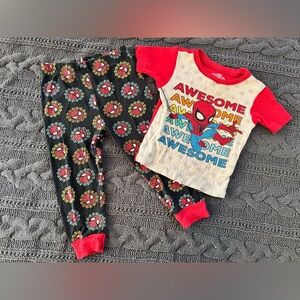 Marvel Super Hero Adventures Spider-Man Pajama Set 4T Boys